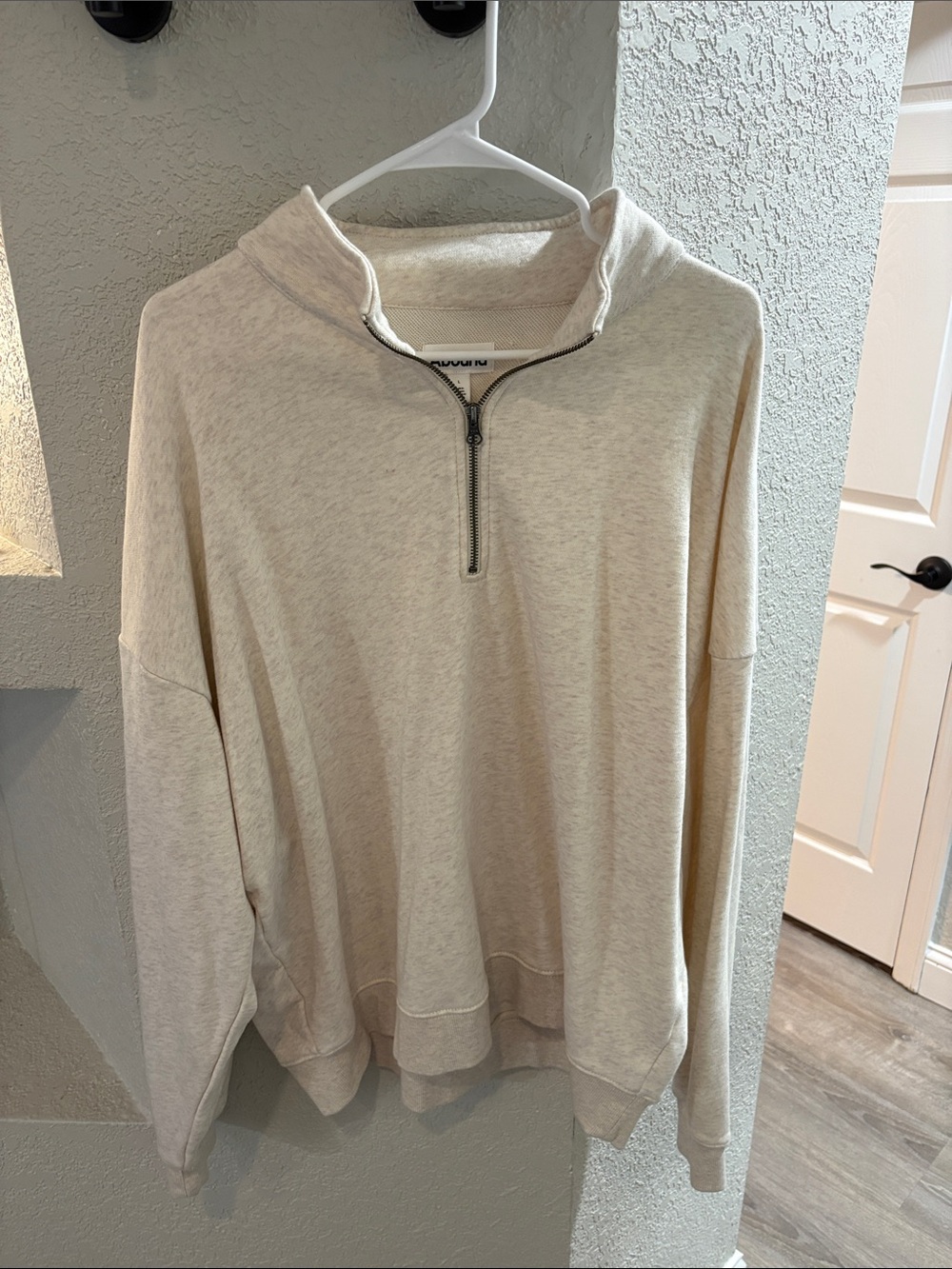 Abound Men's Cream Half-Zip Sweater